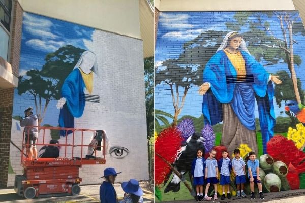 Mural Magic Makes a Statement at St Mary's